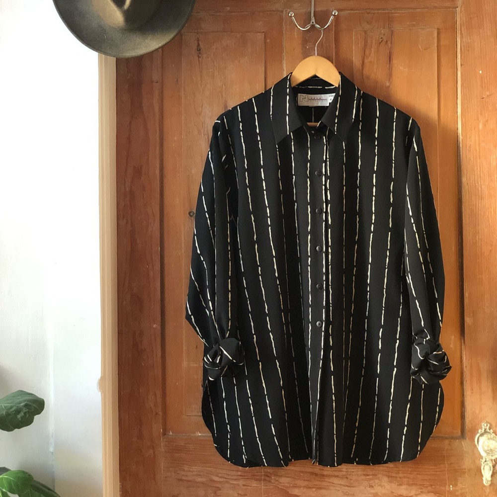 Vintage Striped Button Down